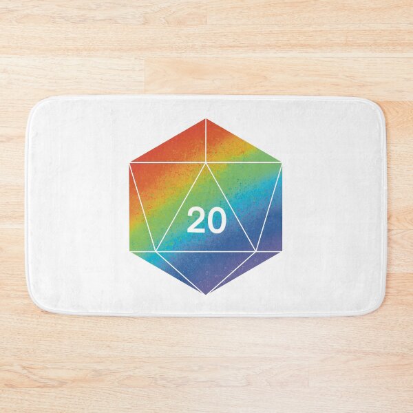 Item preview, Rainbow Splatter D20 designed and sold by SnugBugsGaming.