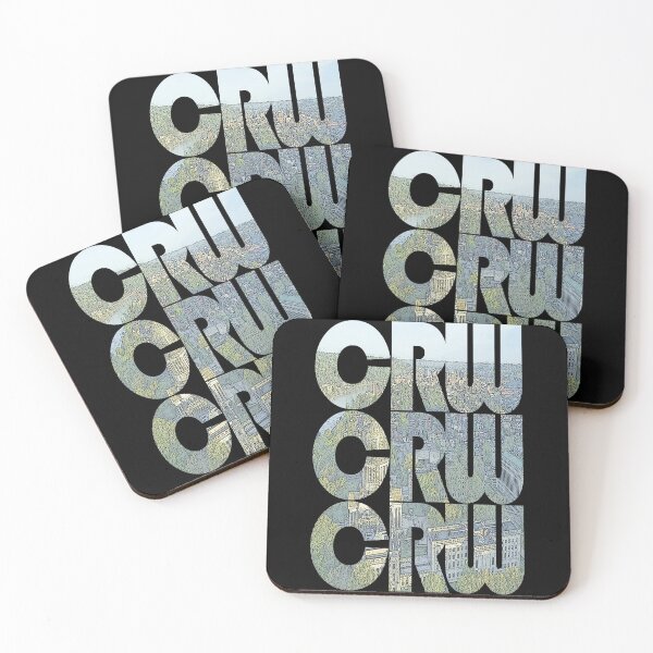 Item preview, Charleston, West Virginia CRW Morning Cityscape Repeating Pattern designed and sold by CrabbyLobster.