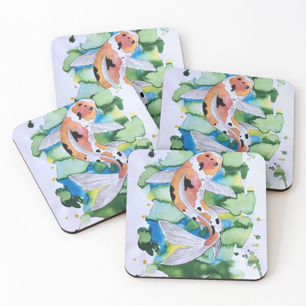Item preview, Koi sanke carp fish  designed and sold by Karro-Art.