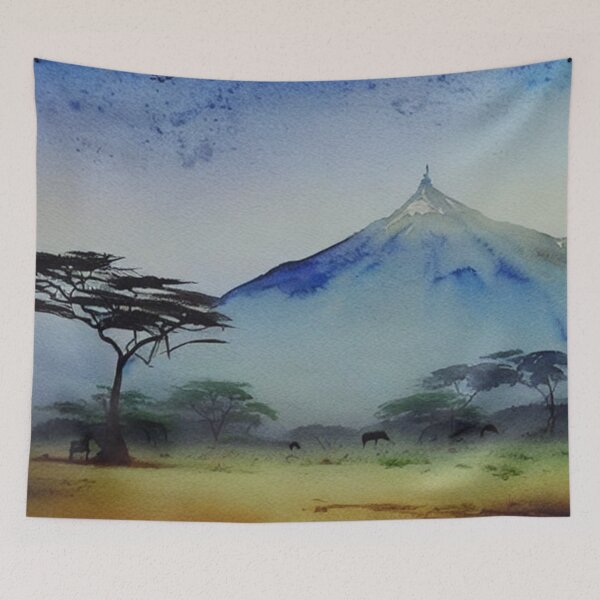 Item preview, Watercolor wonder of Africa designed and sold by Yzakreativ.