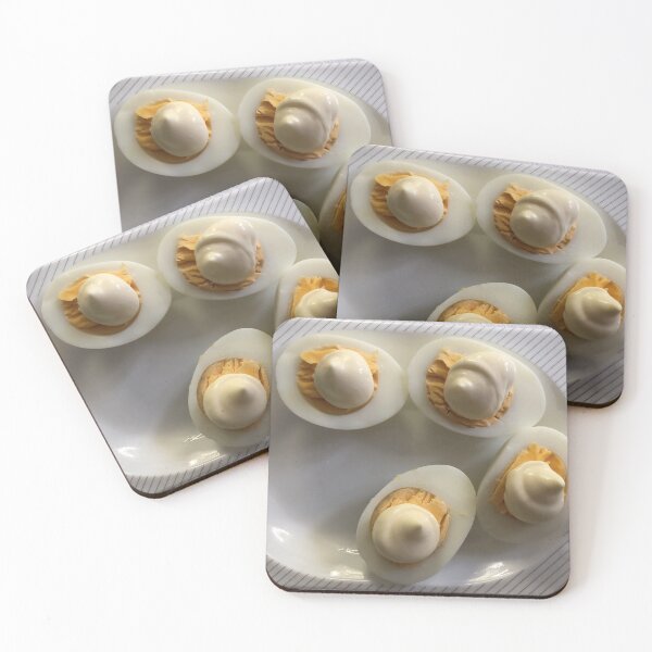 Item preview, cut chicken eggs with mayonnaise designed and sold by mrivserg.