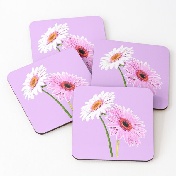 Item preview, White and pink gerbera daisy designed and sold by gramizzia.