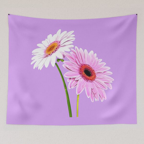 Item preview, White and pink gerbera daisy designed and sold by gramizzia.