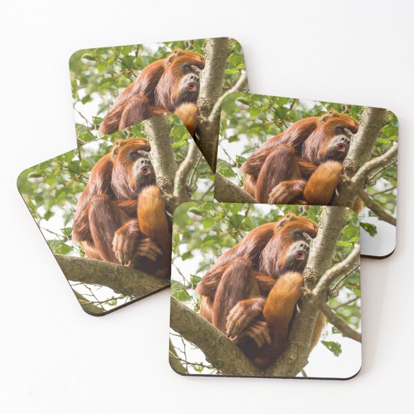 Item preview, Red Howler Monkey Looking Down on Life designed and sold by LFPPhotography.