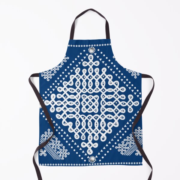 Item preview, kolam/muggu/sikku kolam -Blue tile designed and sold by ShreecreatE.