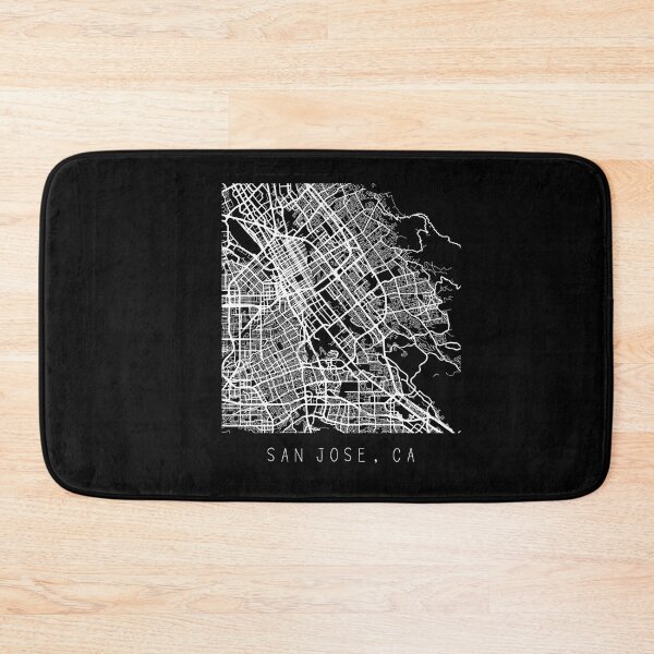 Item preview, San Jose California city map black and white designed and sold by gifts-ideas.