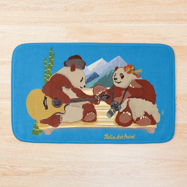 Item preview, Two funny pandas designed and sold by Julia's Print Studio .