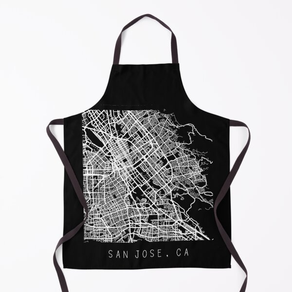 Item preview, San Jose California city map black and white designed and sold by gifts-ideas.