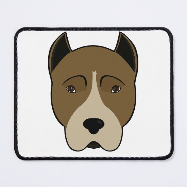 Item preview, Amstaff dog face designed and sold by MaxFilms.