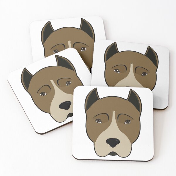 Item preview, Amstaff dog face designed and sold by MaxFilms.