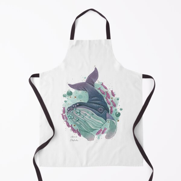 Item preview, Whale swimming with fish designed and sold by adeillustrator.