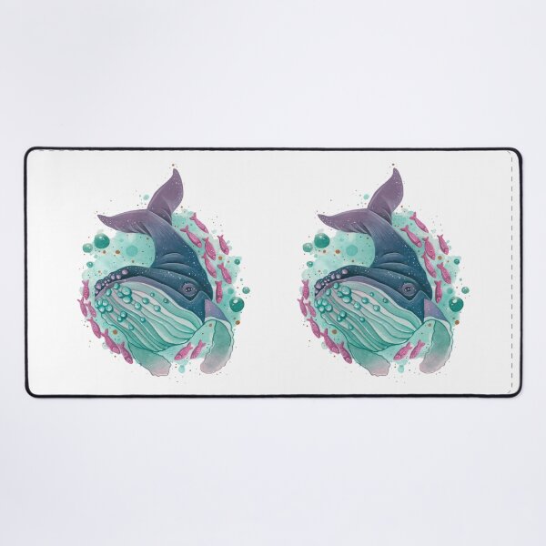 Item preview, Whale swimming with fish designed and sold by adeillustrator.