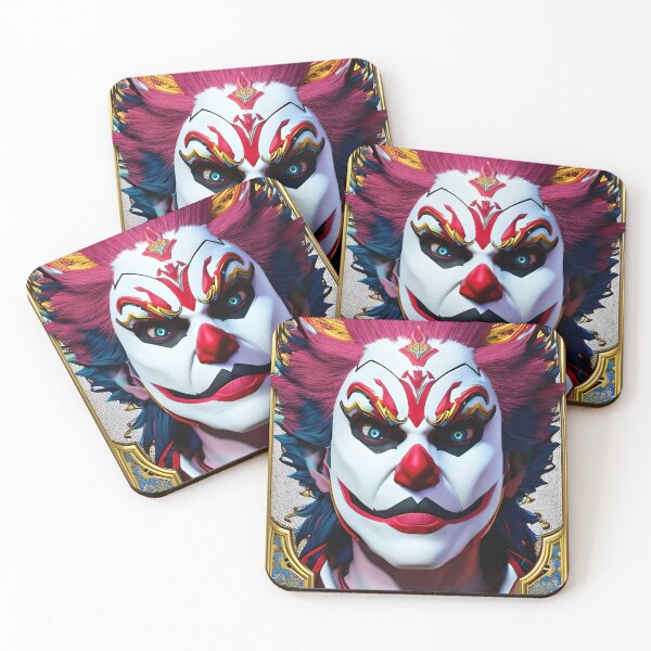 Item preview, Psychedelic digital concept art of a fierceful clown fullcolor designed and sold by MarcusPetrus.