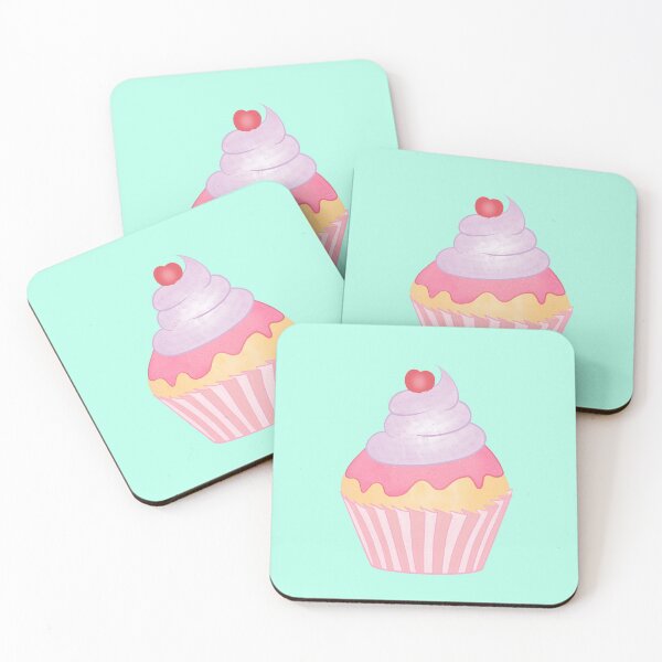 Item preview, Kawaii Cupcake with pink Topping and sugar Sprinkle designed and sold by MagicBaguette.