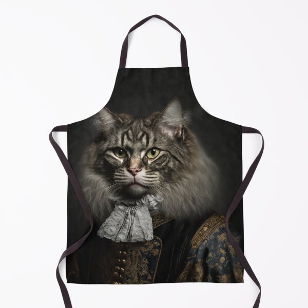 Item preview, Hyper Realistic Cat Portrait Royal Renaissance Animal – Photorealism Classic Royal Portrait Of A Cat designed and sold by MadeByRobots.
