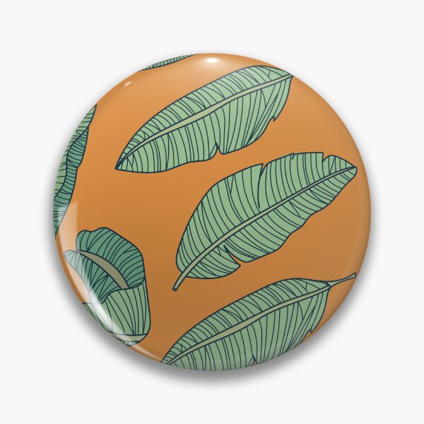 Item preview, Feathers/Leaves Blue on Gold Pattern designed and sold by Gumblebee Design.