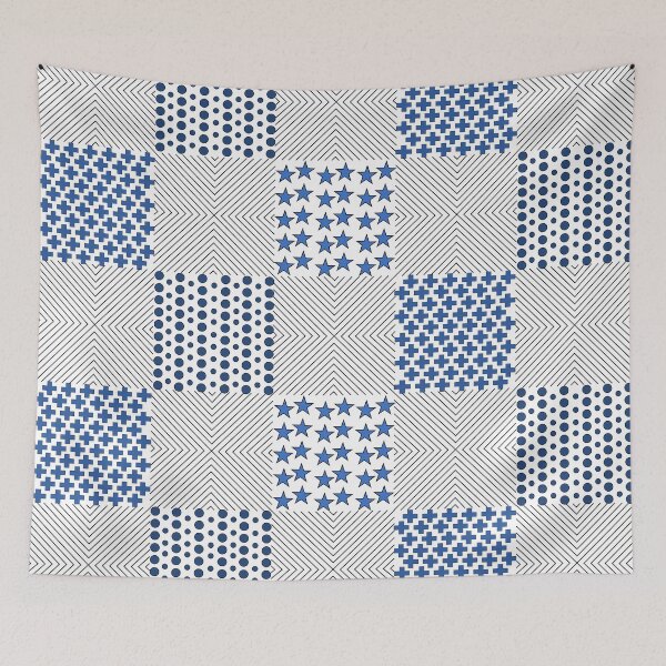 Item preview, The Blue Geo Pattern designed and sold by CapitiArt.