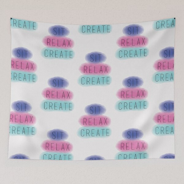 Item preview, sit, relax, create designed and sold by ymcfly.