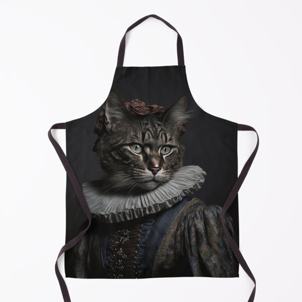 Item preview, Hyper Realistic Cat Portrait Royal Renaissance Animal – Photorealism Classic Royal Portrait Of A Cat designed and sold by MadeByRobots.