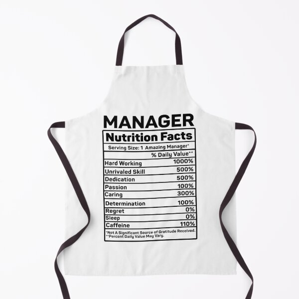 Item preview, Manager Nutrition Facts designed and sold by TeesYouWant.