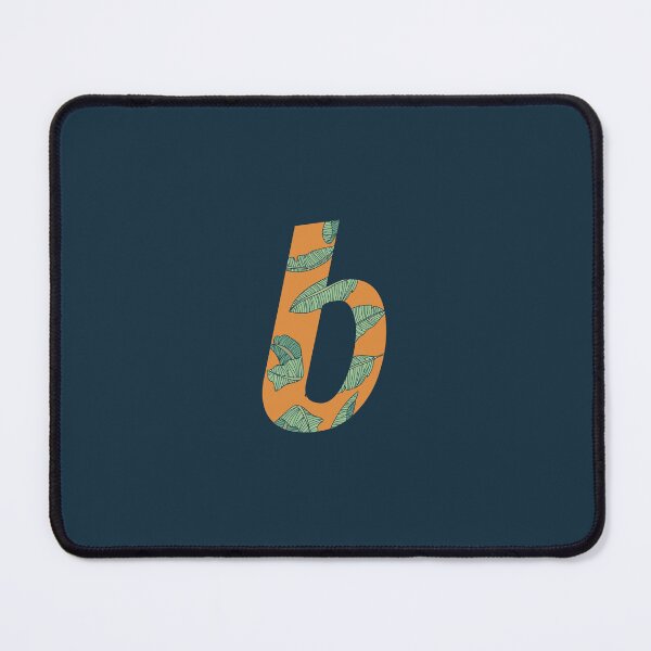 Item preview, Leaf/Feather Pattern Letter B Monogram (Gold) designed and sold by Gumblebee Design.