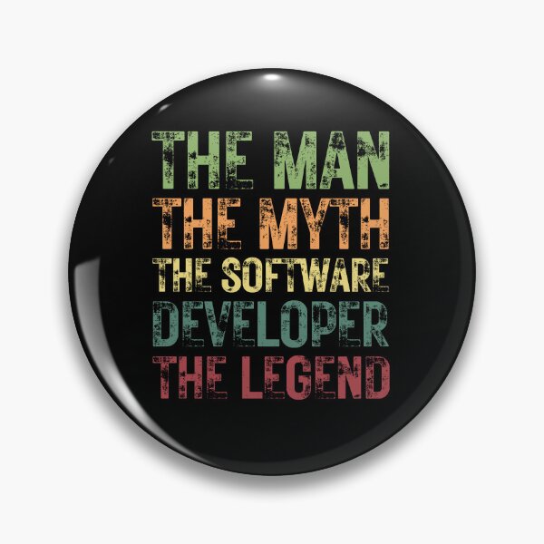 Item preview, The Man The Myth The Software Developer The Legend designed and sold by Crafty-Mornings.