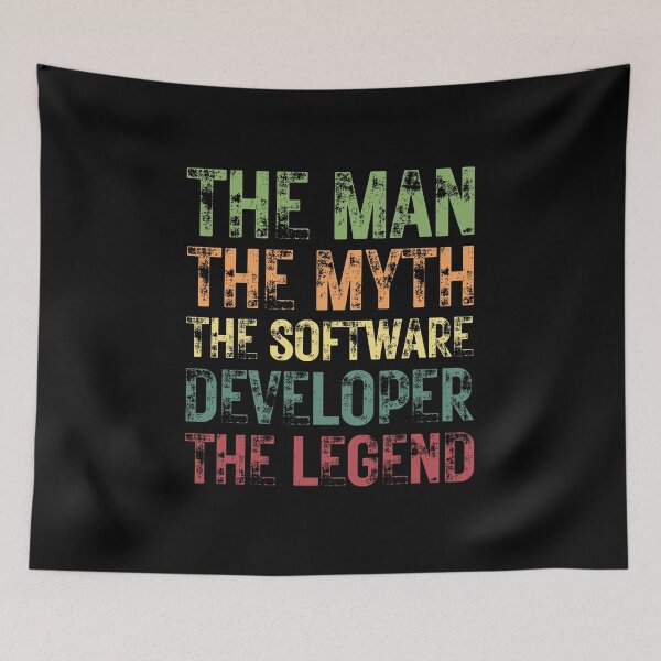 Item preview, The Man The Myth The Software Developer The Legend designed and sold by Crafty-Mornings.