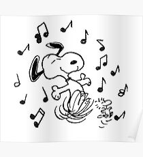 dancing snoopy Poster