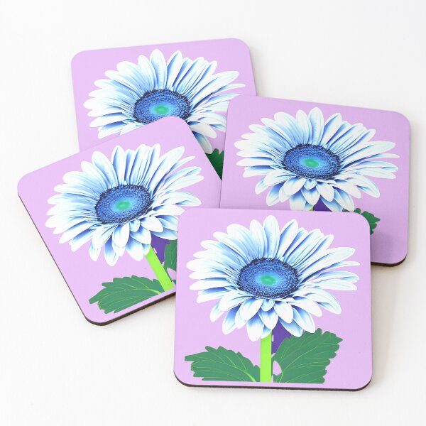 Item preview, Blue gerbera daisy designed and sold by gramizzia.