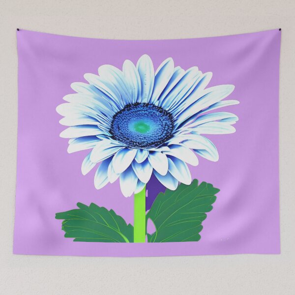Item preview, Blue gerbera daisy designed and sold by gramizzia.