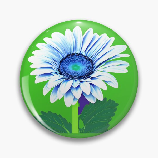 Item preview, Blue gerbera daisy designed and sold by gramizzia.