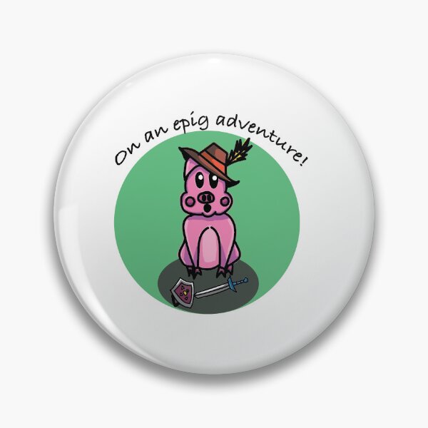 Item preview, Pun adventure pig  designed and sold by LumaLink.