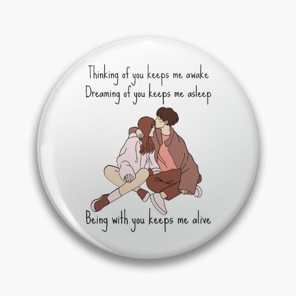 Item preview, Thinking of you keeps me awake, Dreaming of you keeps me asleep, Being with you keeps me alive. designed and sold by FXR-Designs.