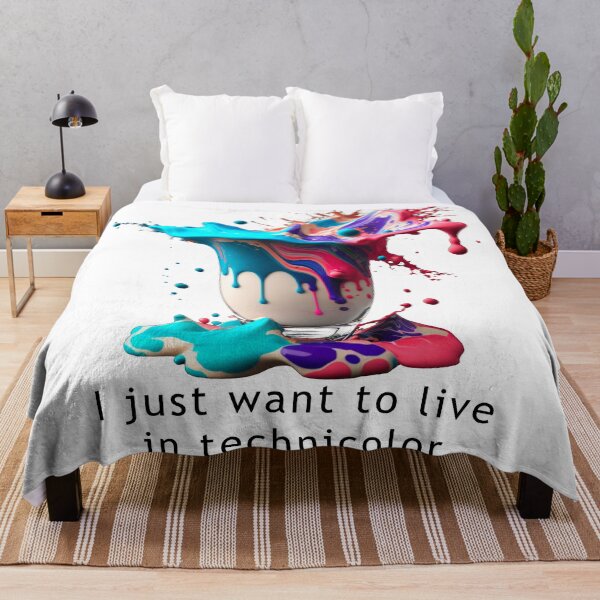 Item preview, I just want to live in technicolor designed and sold by MichellesMedArt.