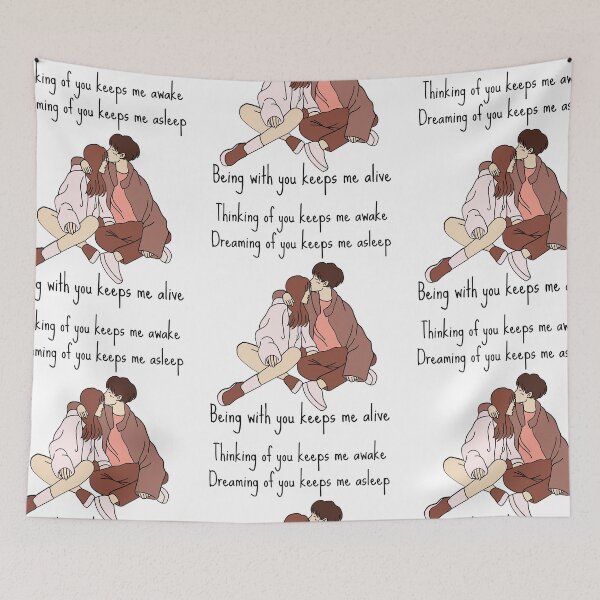 Item preview, Thinking of you keeps me awake, Dreaming of you keeps me asleep, Being with you keeps me alive. designed and sold by FXR-Designs.