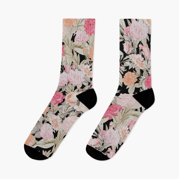 Item preview, Romantic Pink roses floral Vintage Black Design designed and sold by NdesignTrend.