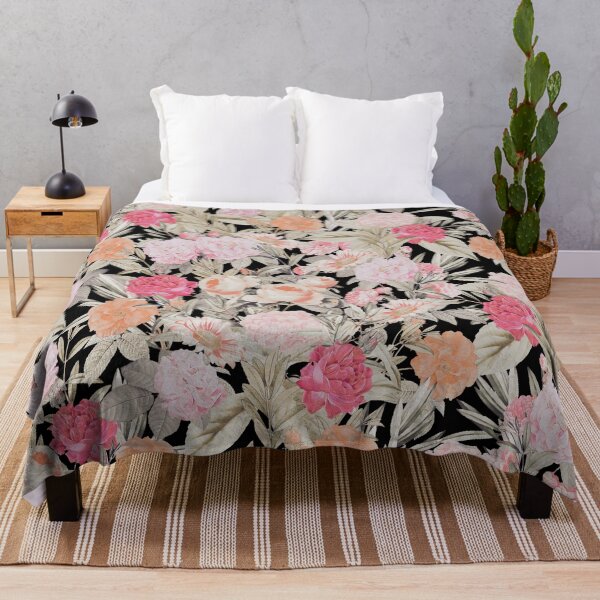 Item preview, Romantic Pink roses floral Vintage Black Design designed and sold by NdesignTrend.