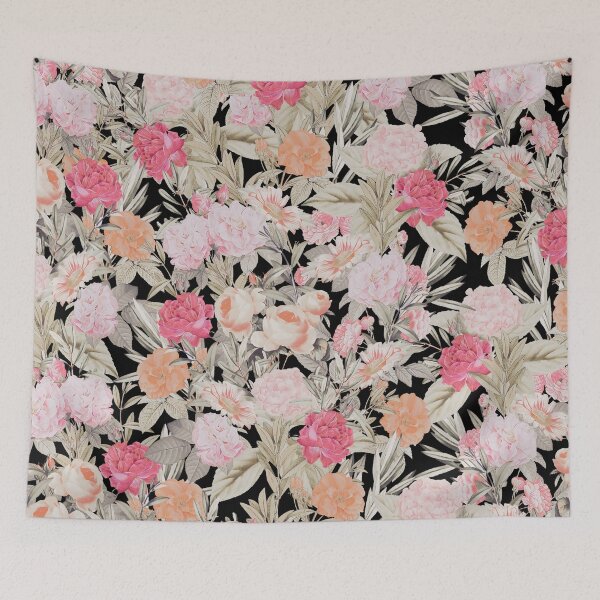 Item preview, Romantic Pink roses floral Vintage Black Design designed and sold by NdesignTrend.