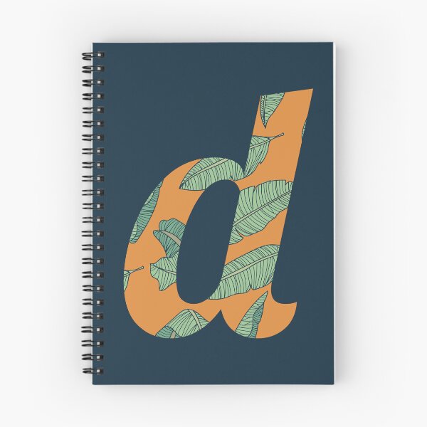 Item preview, Leaf/Feather Pattern Letter D Monogram (Gold) designed and sold by Gumblebee Design.