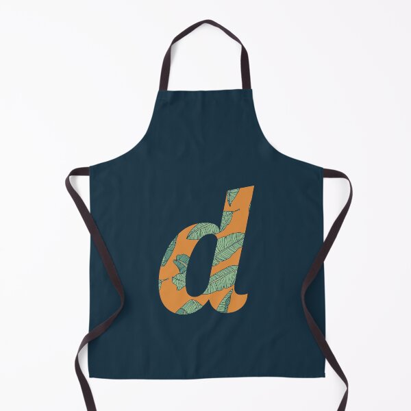 Item preview, Leaf/Feather Pattern Letter D Monogram (Gold) designed and sold by Gumblebee Design.