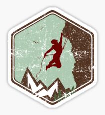 Vintage Rock Climbing Badge Logo Sticker