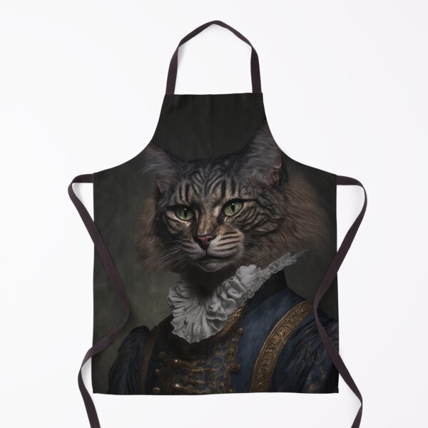 Item preview, Hyper Realistic Cat Portrait Royal Renaissance Animal – Photorealism Classic Royal Portrait Of A Cat designed and sold by MadeByRobots.