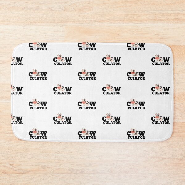 Item preview, Cute "Cow-culator" sticker Funny colorful cow puns Calculator designed and sold by FarmsteadAcers.