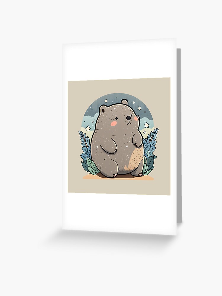 Baby Wombat Greeting Card Baby Wombat Greeting Card