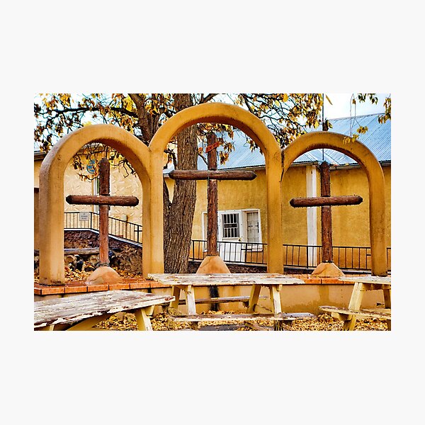 Three Crosses of El Santuario de Chimayo Photographic Print