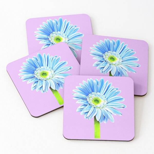 Item preview, Blue gerbera daisy designed and sold by gramizzia.