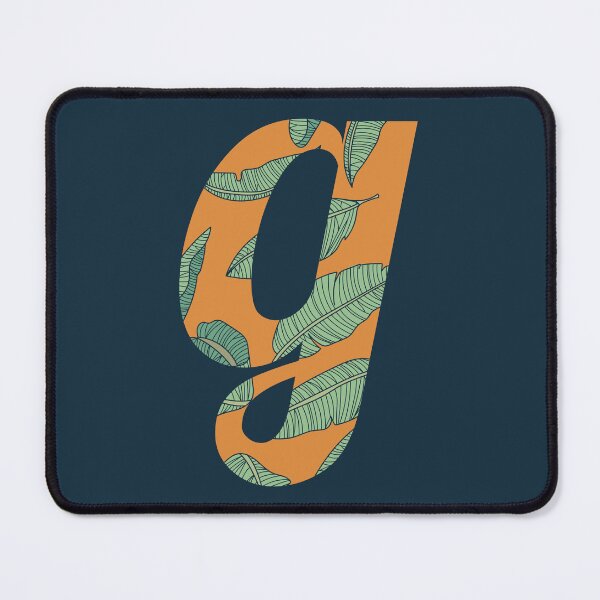 Item preview, Leaf/Feather Pattern Letter G Monogram (Gold) designed and sold by Gumblebee Design.