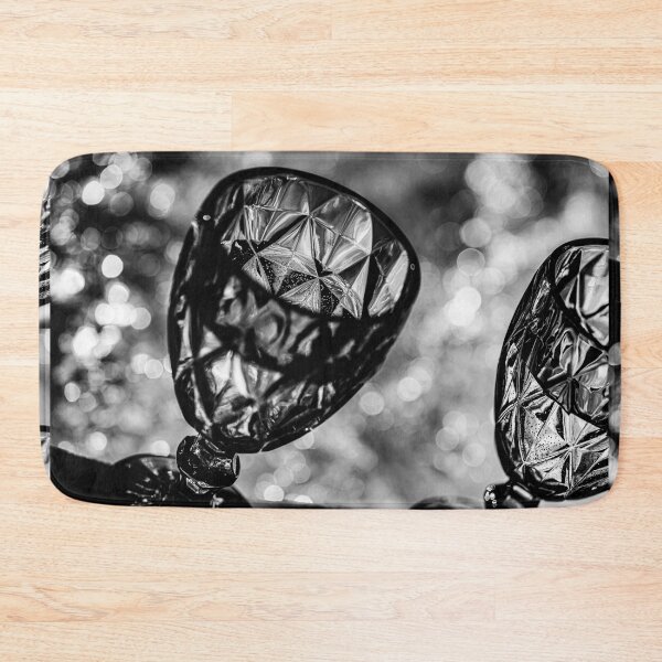 Item preview, Black and white close up shot of a glass of wine designed and sold by AlbertMi.