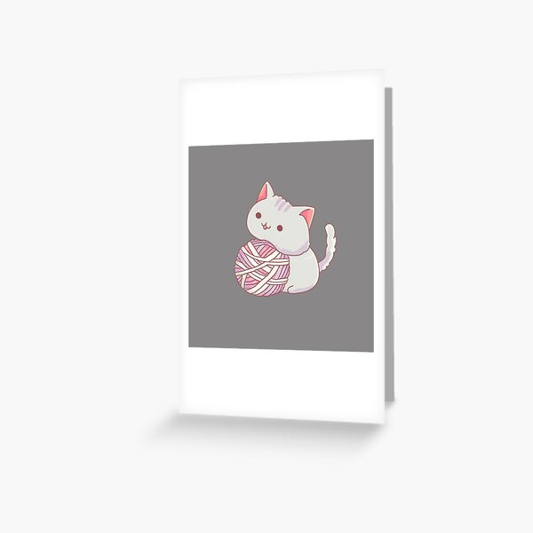 Best knitting mom ever cat Greeting Card