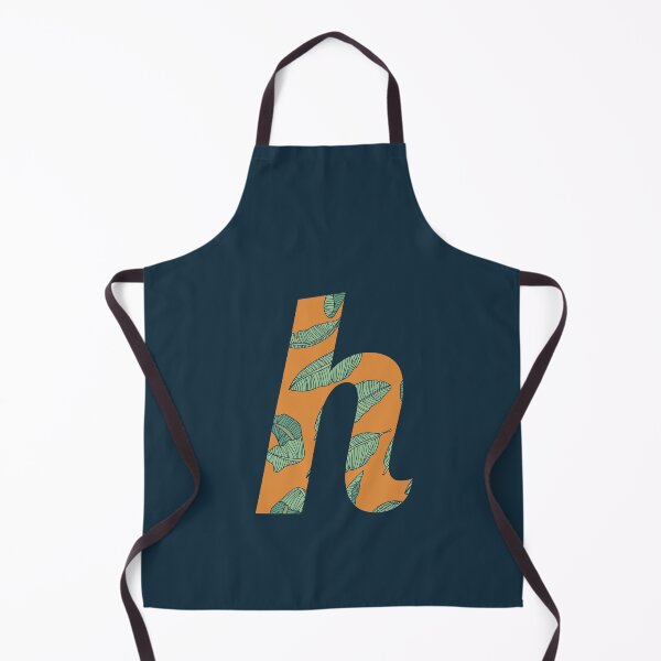 Item preview, Leaf/Feather Pattern Letter H Monogram (Gold) designed and sold by Gumblebee Design.